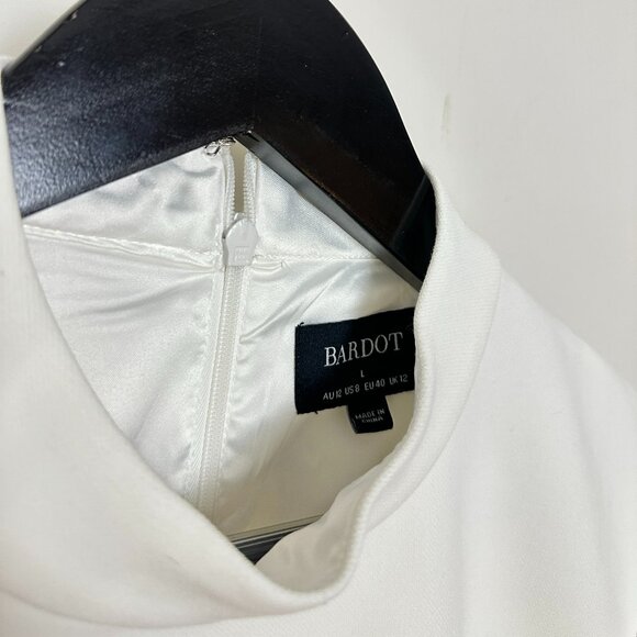 BARDOT Zephyra Short-Sleeve Collared Mini Dress in Orchid White US 8 (Large) - Picture 5 of 11